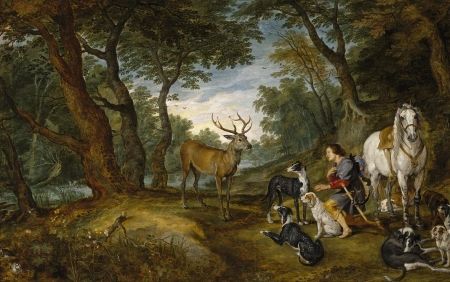 Jan Brueghel - Vidění sv. Huberta - FORLIVING