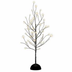 Nexos Dekorativní LED světelný strom s 48 LED, 60 cm - černý