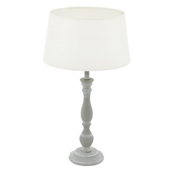 Eglo Vintage 43257 LAPLEY Stolní lampa E27 1X60W šedá-patina / bílá - Svítidla FEIM