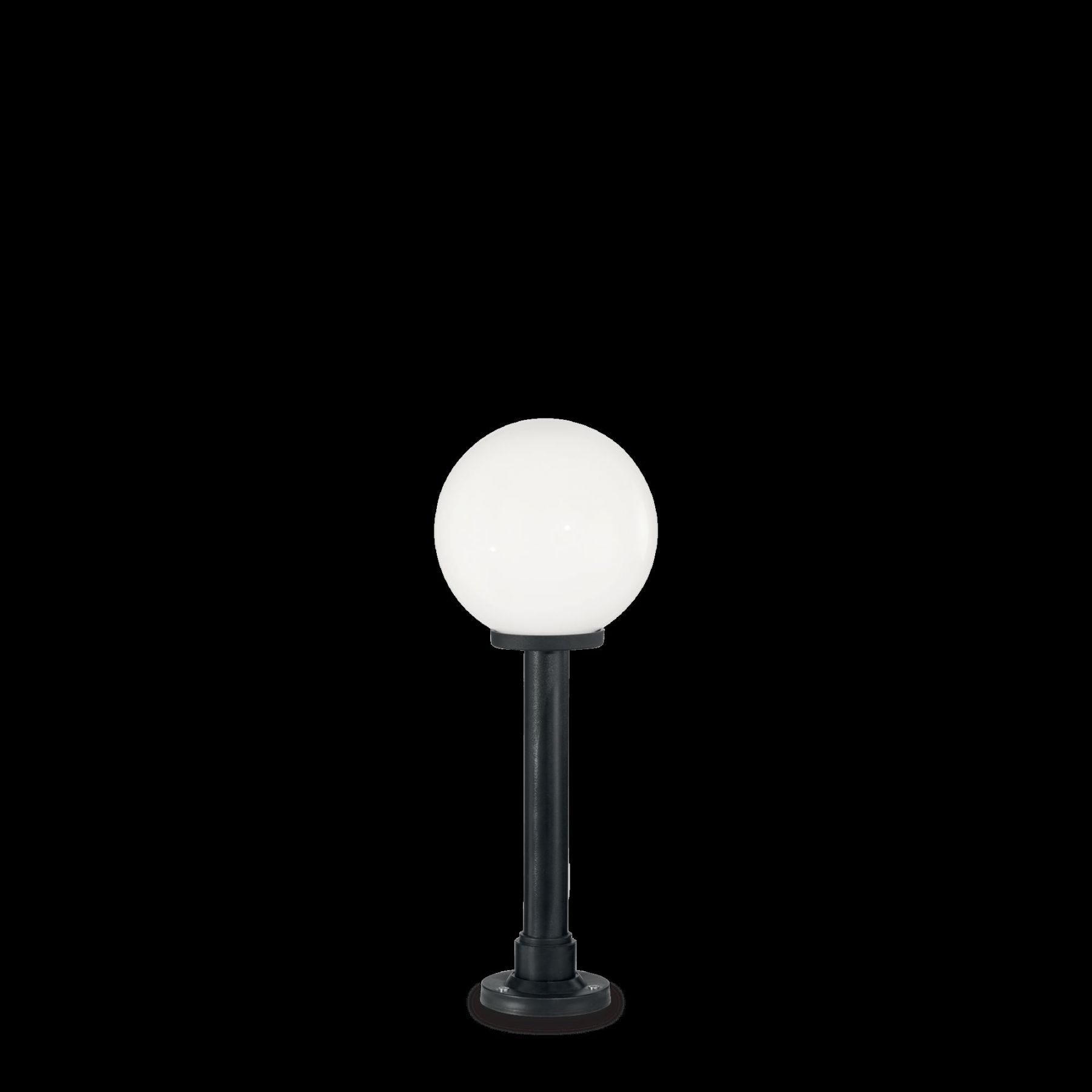 Exteriérové ​​stojanové svítidlo Ideal lux 187549 CLASSIC GLOBE PT1 SMALL BIANCO 1xE27 23W černá IP44 - Svítidla FEIM