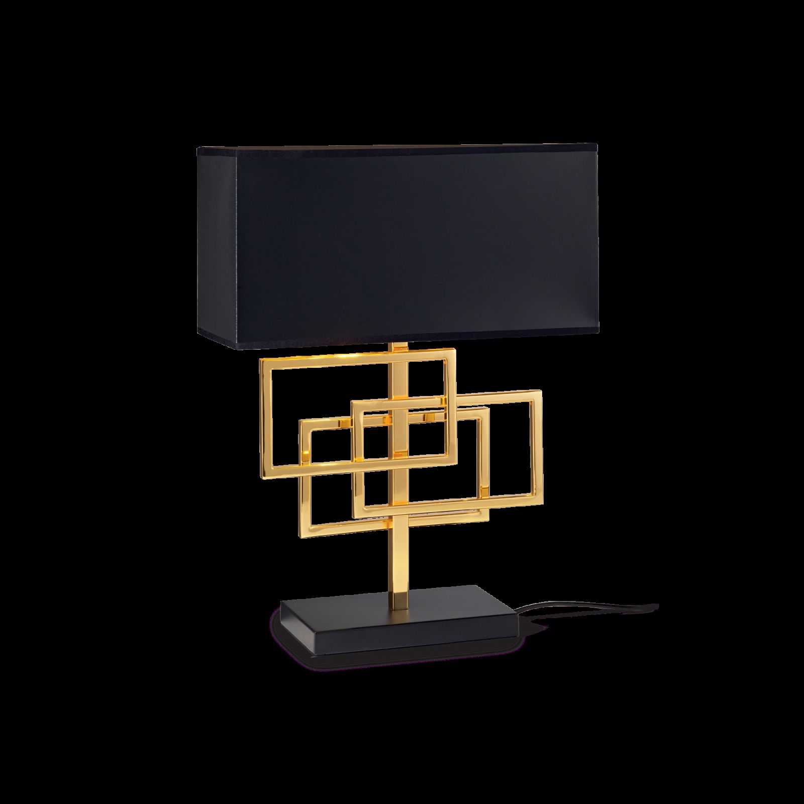 Ideal Lux 201115 stolní svítidlo Luxury 1x60W|E27 - černá, zlatá - Dekolamp s.r.o.
