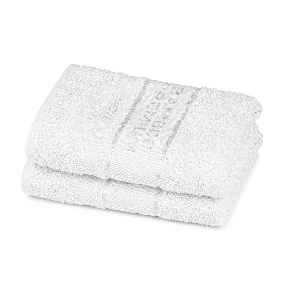 4Home Bamboo Premium ručník bílá, 50 x 100 cm, sada 2 ks - 4home.cz