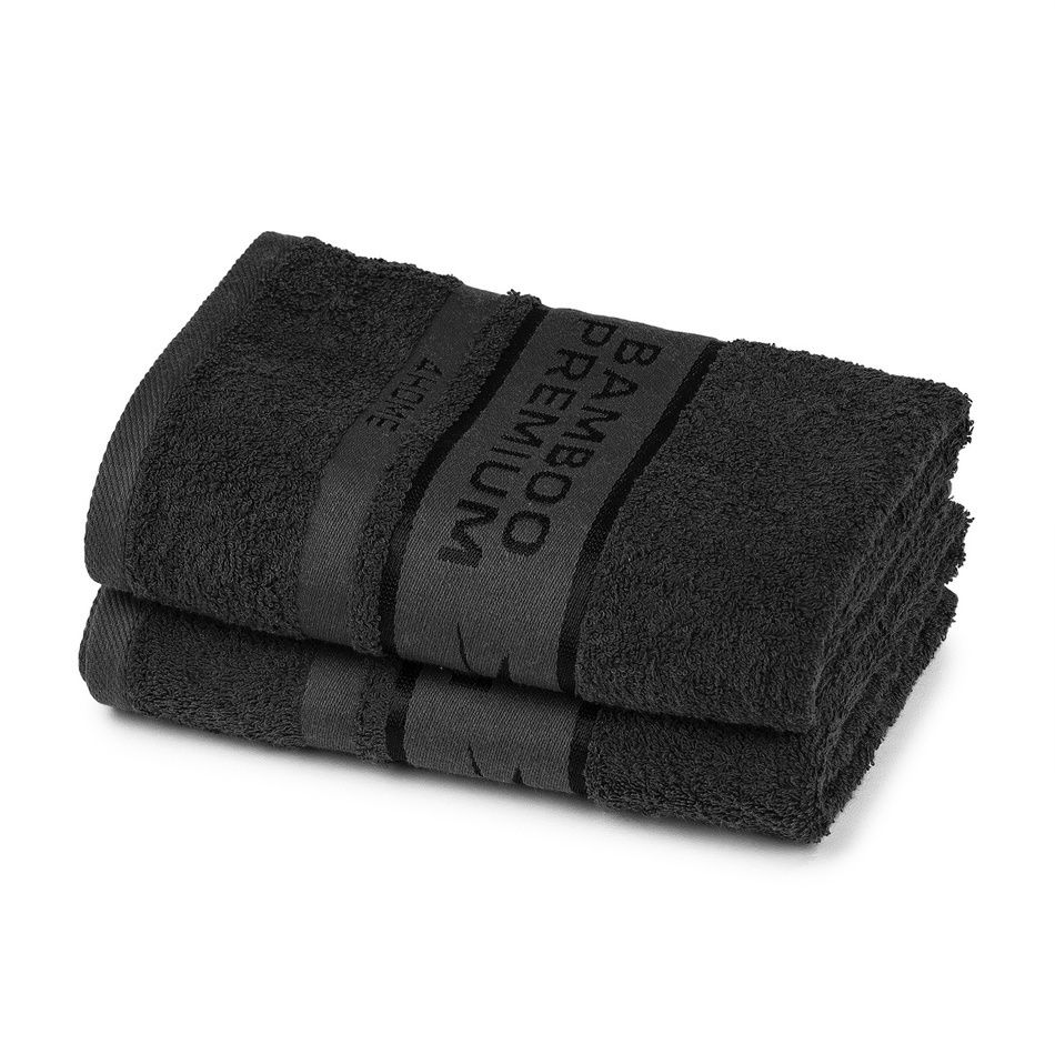 4Home Bamboo Premium ručník černá, 50 x 100 cm, sada 2 ks - 4home.cz