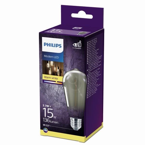 Philips 8718699657598 LED žárovka Classic Modern 1x2,3W|E27|2700K - EYECOMFORT - Dekolamp s.r.o.