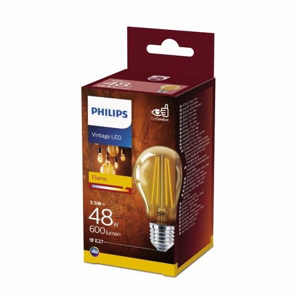 Philips 8718699673567 LED žárovka Classic Vintage 1x5W | E27 | 400lm | 2700K - EYECOMFORT - Dekolamp s.r.o.