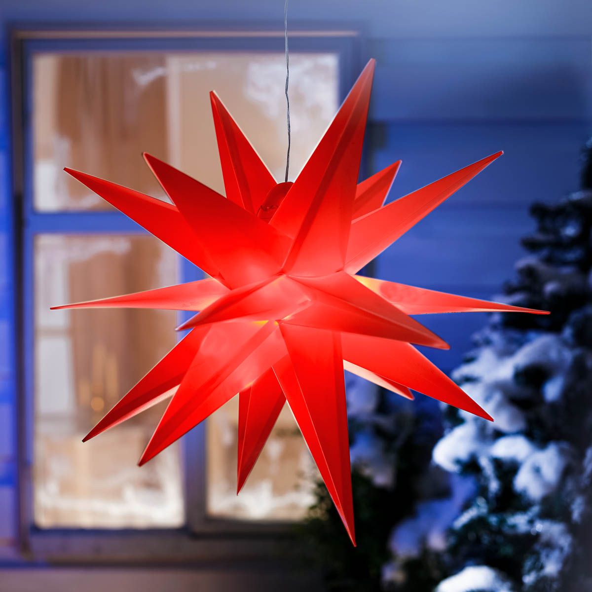 Weltbild LED Venkovní hvězda Vánoce, červená - Velký Košík