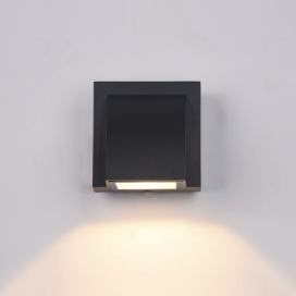 Italux PL-436B LED venkovní nástěnná lampa Edgar 3W | 120 lm | 3000K | IP54 - barva černá