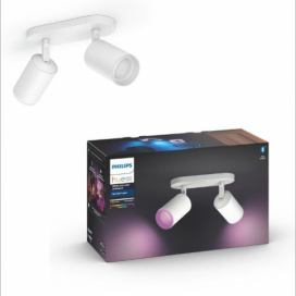 Philips Hue 50632/31/P7 stropní bodové svítidlo Fugato 2x5,7W|GU10|2000-65000K|RGB - Bluetooth, White and Color Ambiance