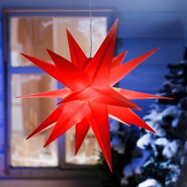 Weltbild LED Venkovní hvězda Vánoce, červená 756251