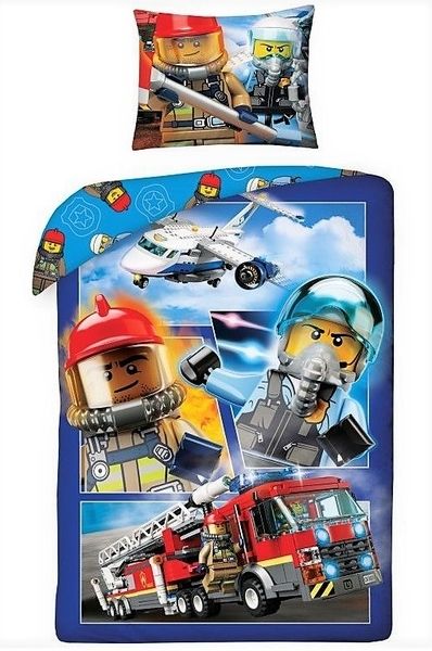 Dětské povlečení bavlna LEGO City 140x200+70x90  cm  - POVLECENI-OBCHOD.CZ