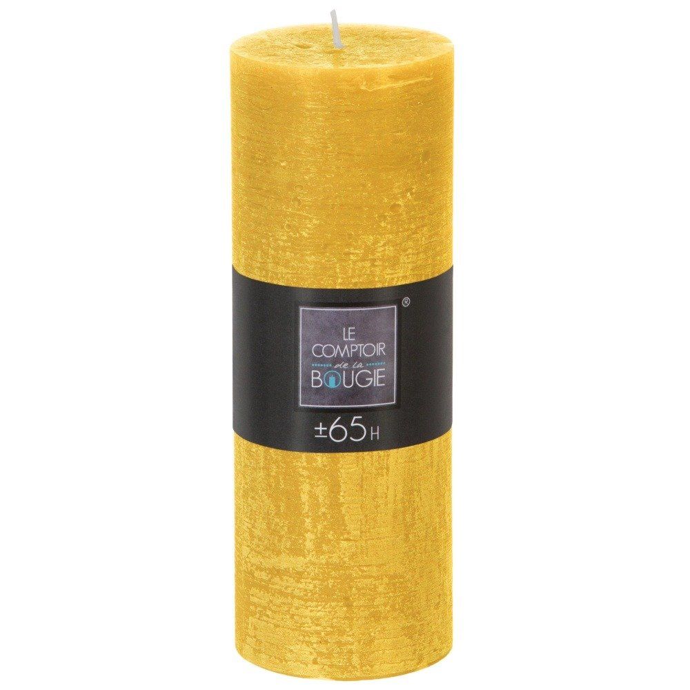 Atmosphera Žlutá dekorativní svíčka 6,7x 18,9 cm - EMAKO.CZ s.r.o.