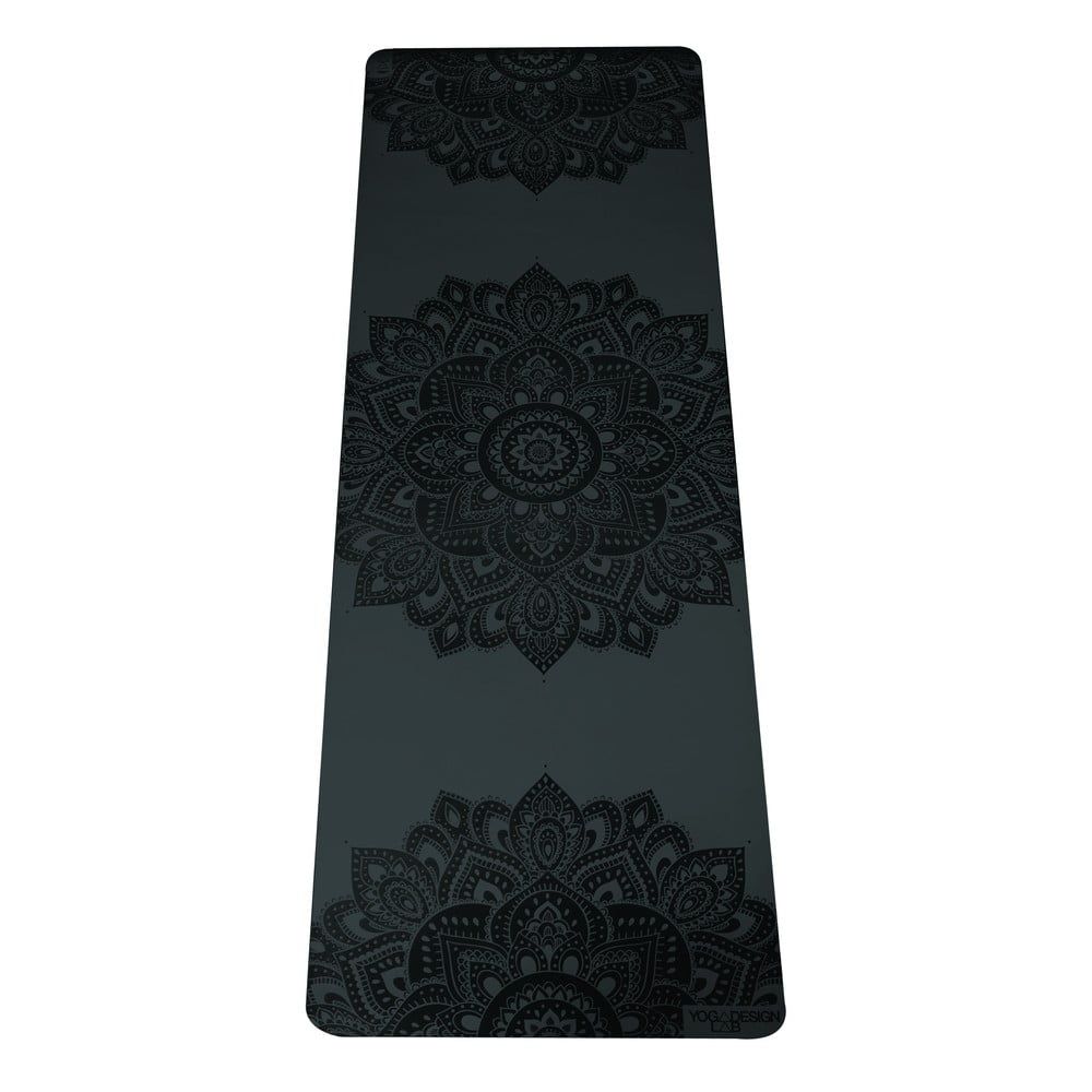 Černá podložka na jógu Yoga Design Lab Manadala Charcoal, 5 mm - Bonami.cz
