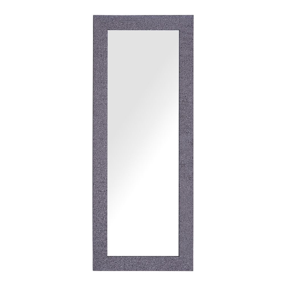 Nástěnné zrcadlo 50 x 130 cm šedé / lila LILAS - Beliani.cz