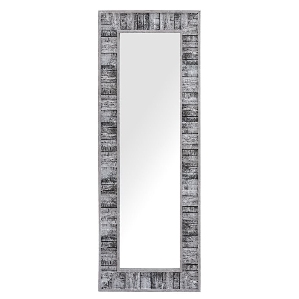 Nástěnné zrcadlo 50 x 130 cm šedo-bílé ROSNOEN - Beliani.cz