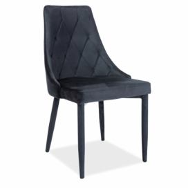 Židle Trix Velvet Černý Bluvel 19