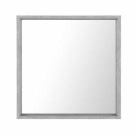 Nástěnné zrcadlo 50 x 50 cm šedé BRIGNOLES