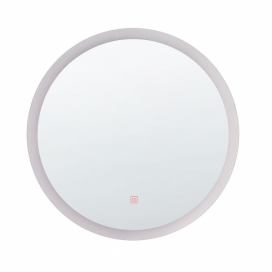 Nástěnné zrcadlo LED stříbrné ø 58 cm YSER