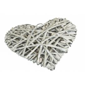 Vingo Proutěné srdce šedé Rozměry (cm): 15x3, v. 15