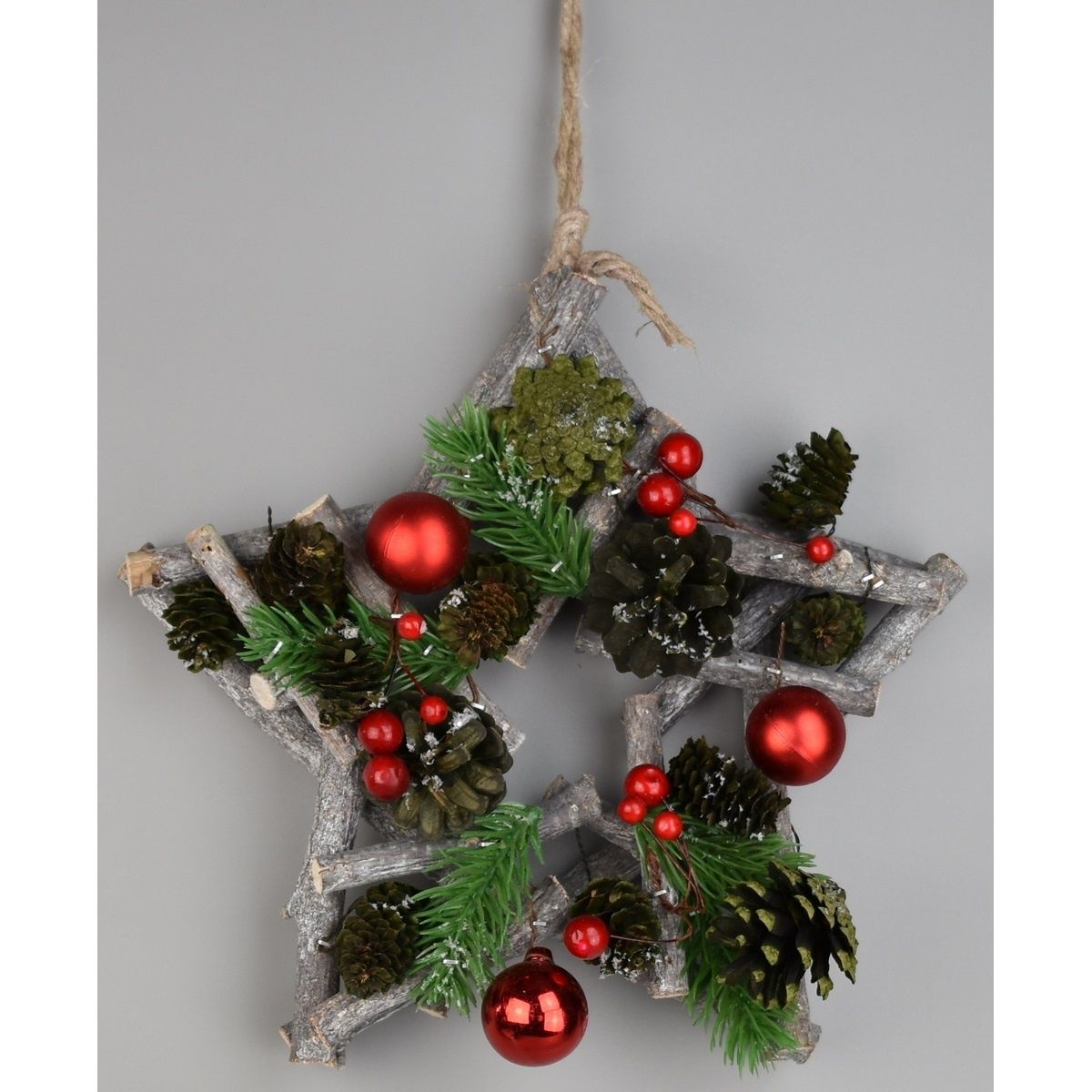 Vánoční závěsná hvězda Green pine, 24 x 7 cm - 4home.cz