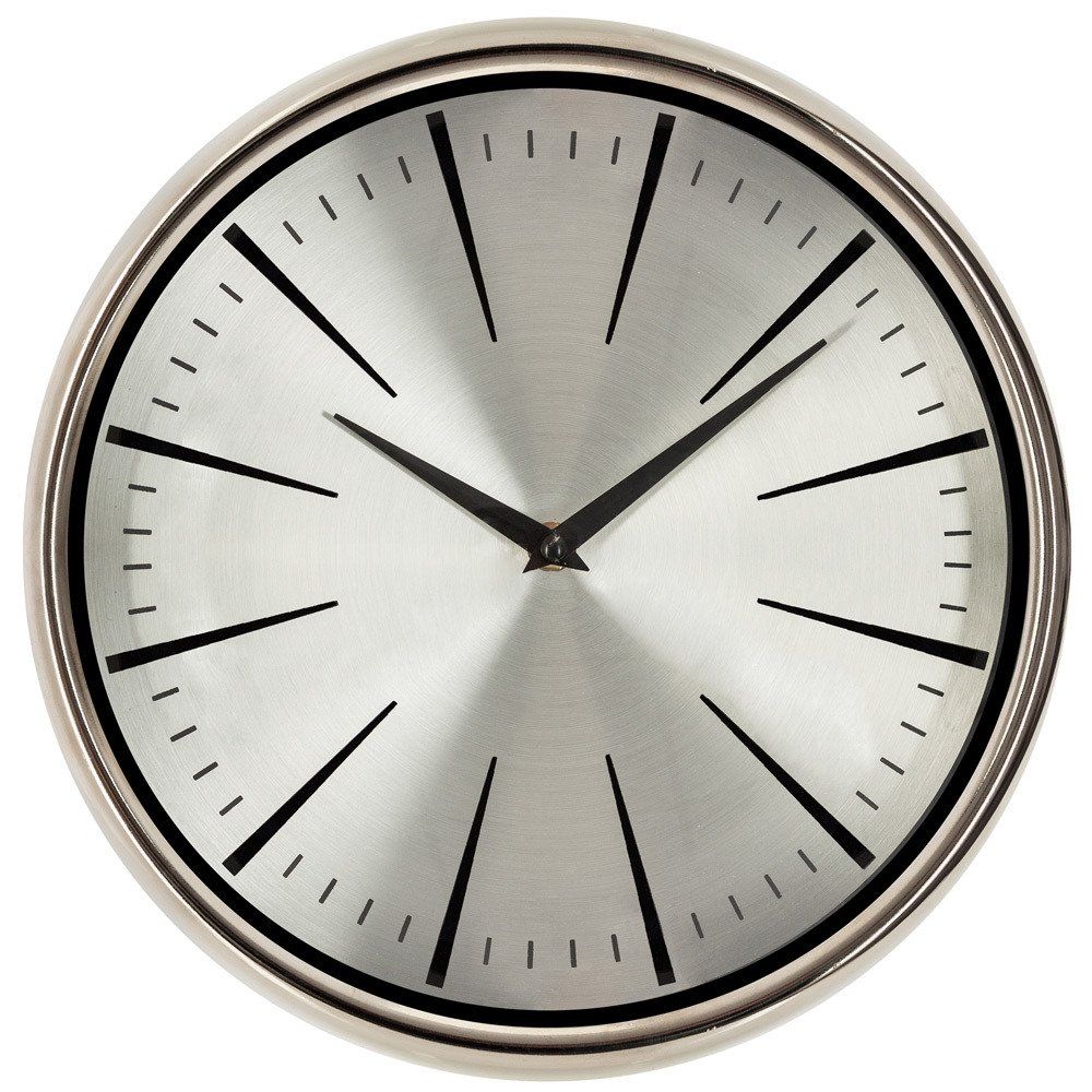 Atmosphera Nástěnné hodiny kovové, jednoduché a elegantní časovač ideální pro kancelář - EMAKO.CZ s.r.o.