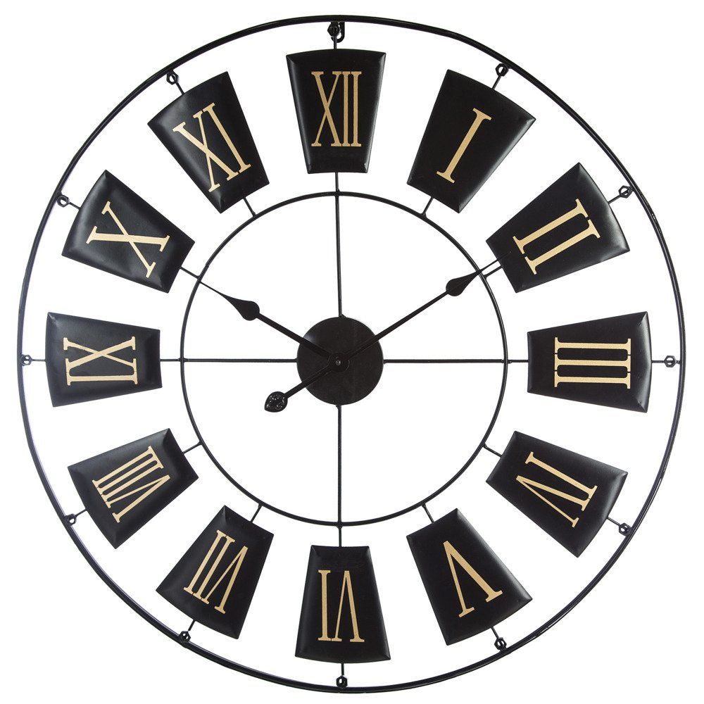 Atmosphera Vintage nástěnné hodiny, unikátní kovový ciferník se zajímavým grafickým designem - EDAXO.CZ s.r.o.