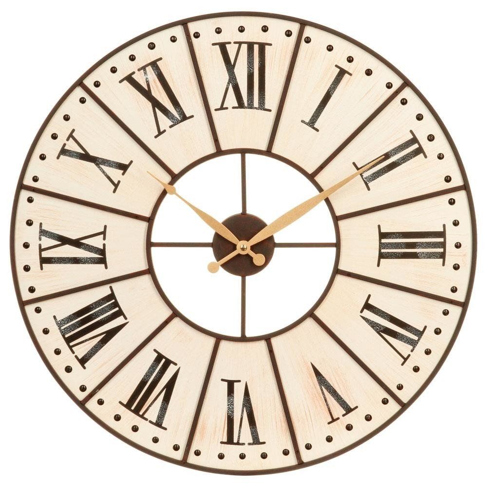 Atmosphera WOODEN CLOCK WITH METAL FACE - EMAKO.CZ s.r.o.