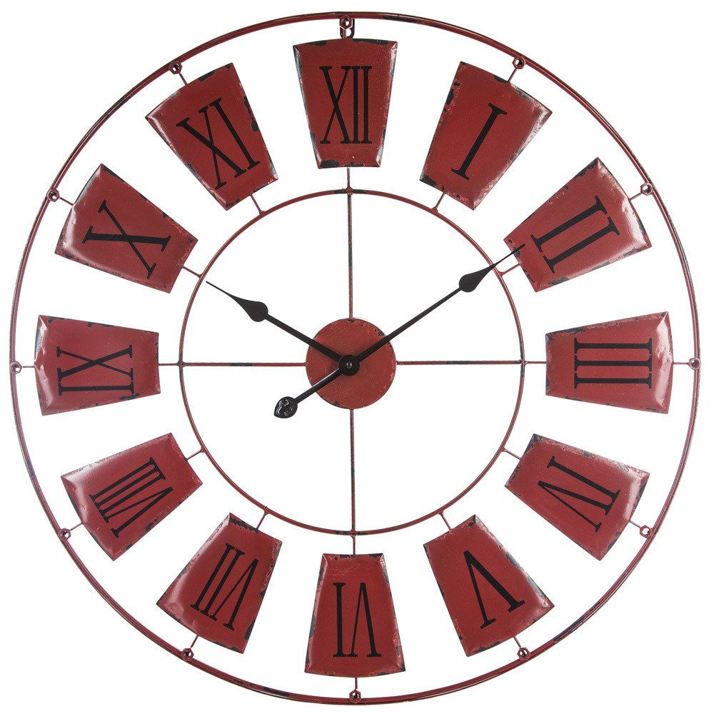 Atmosphera Závěsné hodiny s jedinečným vzorem, kovový ciferník s velkými a čitelnými římskými čísly - EMAKO.CZ s.r.o.