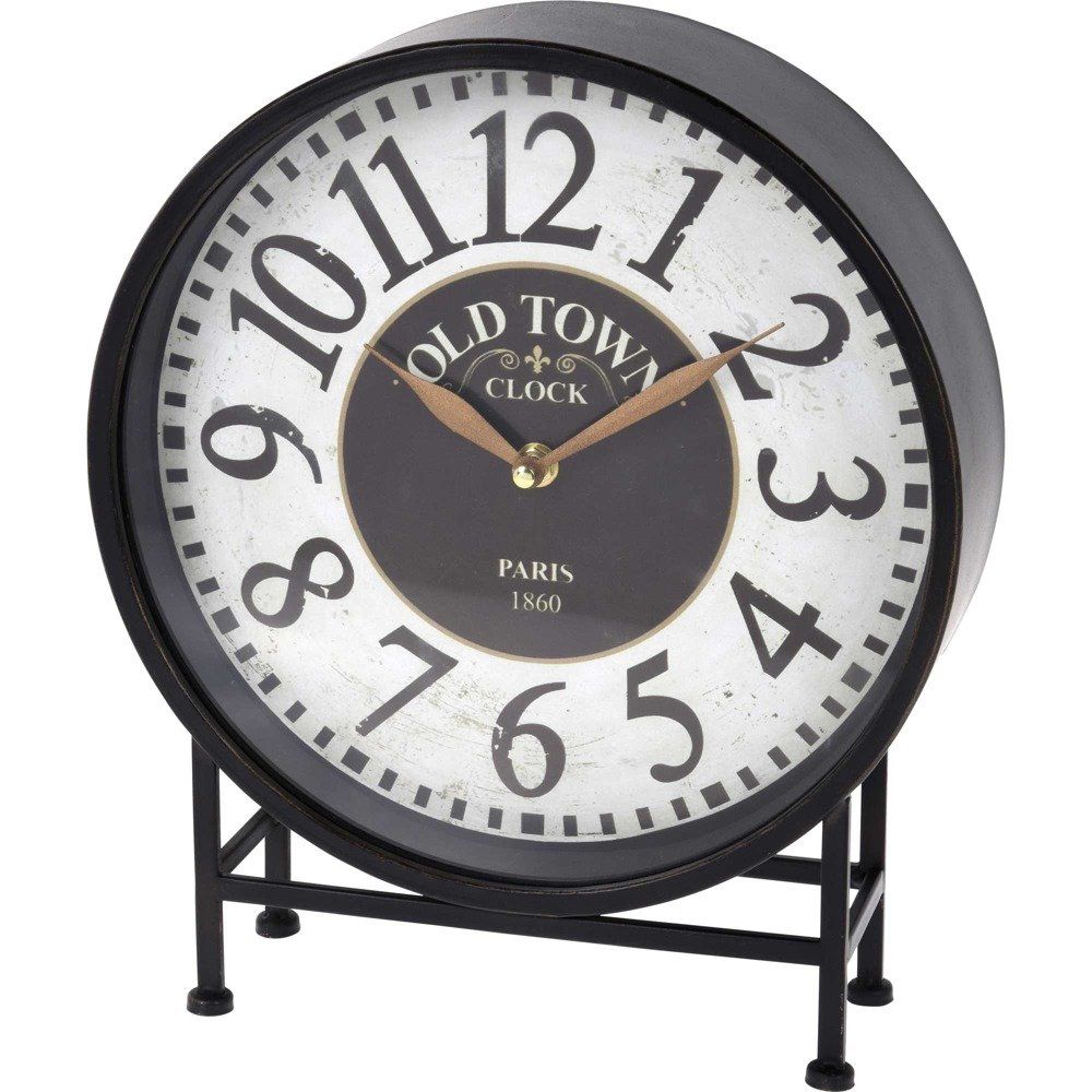 Home Styling Collection Stolní hodiny, kovové, dekorativní, Ø 32 cm - EMAKO.CZ s.r.o.