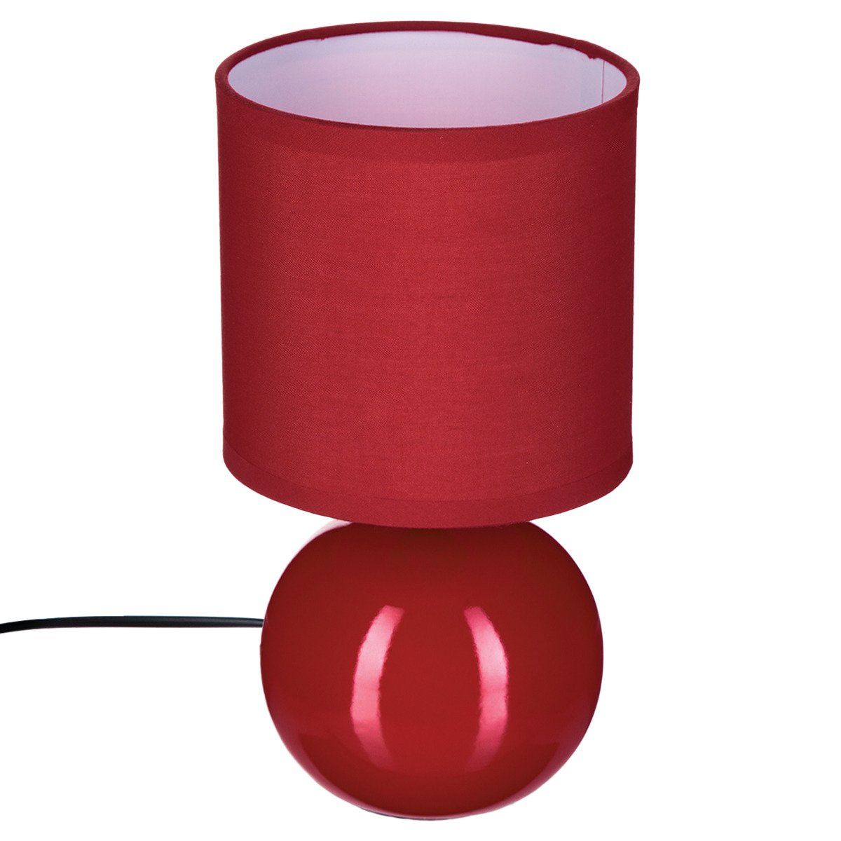 Atmosphera Stolní lampa v červené barvě SCANDI, 25 x 13 cm - EDAXO.CZ s.r.o.