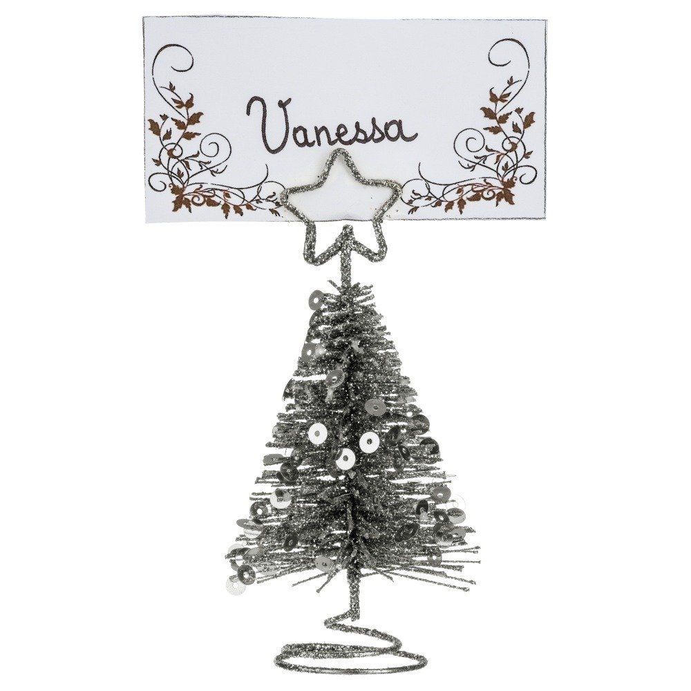 Fééric Lights and Christmas Držák karty ve tvaru vánočního stromku, barva zelená - EDAXO.CZ s.r.o.