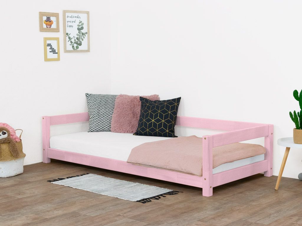 Dětská postel Study 120x160 cm Barva: Růžová - Benlemi.cz