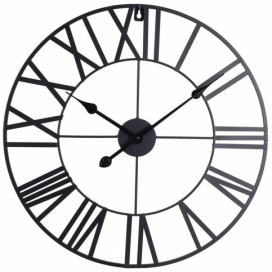 Home Styling Collection Kovové hodiny VINTAGE s římskými číslicemi, O 57 cm