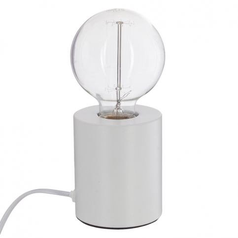Atmosphera Moderní noční lampa, vyrobená z kovu, bílá, ve tvaru trubky - EMAKO.CZ s.r.o.