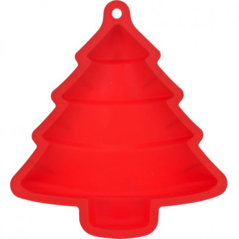 La Cucina Silikonový dort Forma, Vánoční stromek, červená, 31 x 24 cm - EMAKO.CZ s.r.o.