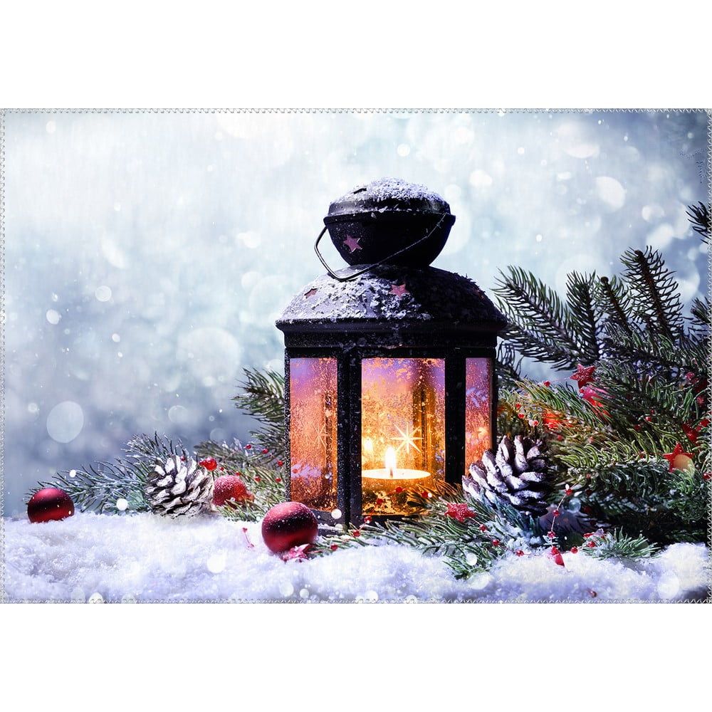 Koberec Vitaus Christmas Period Lantern With Snow, 50 x 80 cm - Bonami.cz