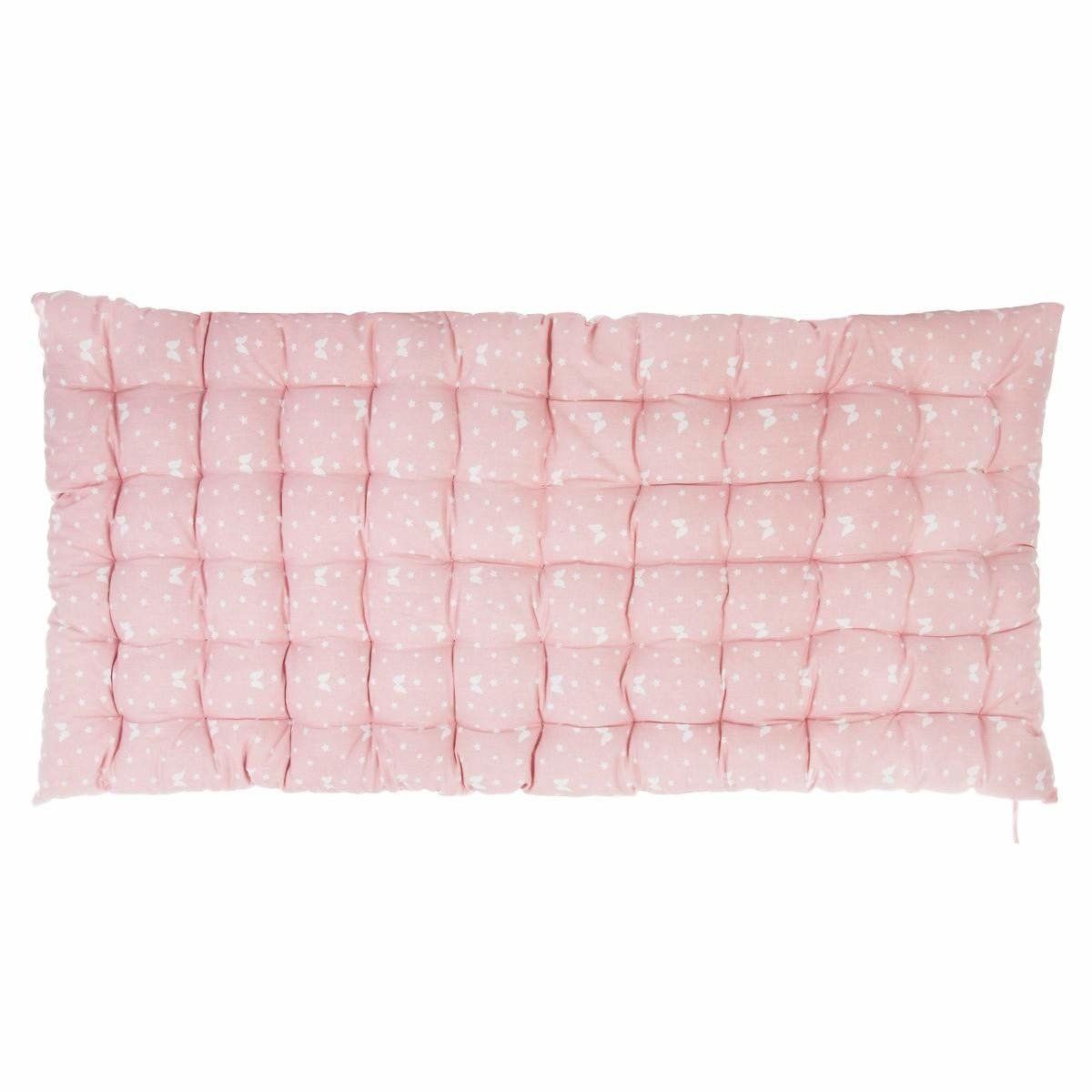 Atmosphera Růžová nafukovací matrace z bavlny, 120x60 cm - EDAXO.CZ s.r.o.