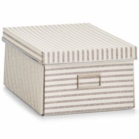 Zeller Uzamykatelný stylový box z lepenky, 13,5 l, 30x36 cm
