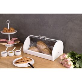 Zeller Nerezová krabička na chléb, dekorativní moderní obal na chléb.