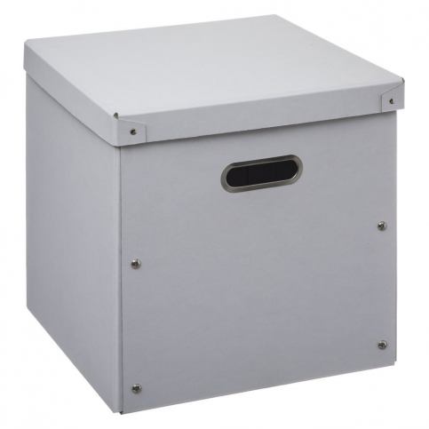 5five Simple Smart Kartonová krabice s víkem, skladovací krabička, 31 x 31 cm, bílá - EMAKO.CZ s.r.o.