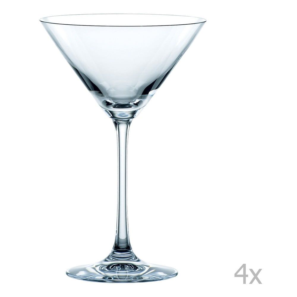 Sada 4 sklenic na Martini z křišťálového skla Nachtmann Vivendi Premium Martini Set, 195 ml - Bonami.cz