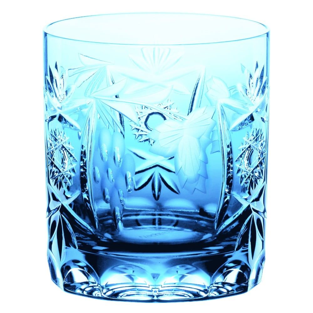Tyrkysová sklenice na whisky z křišťálového skla Nachtmann Traube Whisky Tumbler Aquamarine, 250 ml - Bonami.cz