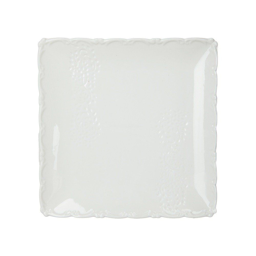 Fééric Lights and Christmas Čtvercový talíř v bílé barvě, 18 x 18 cm - EMAKO.CZ s.r.o.