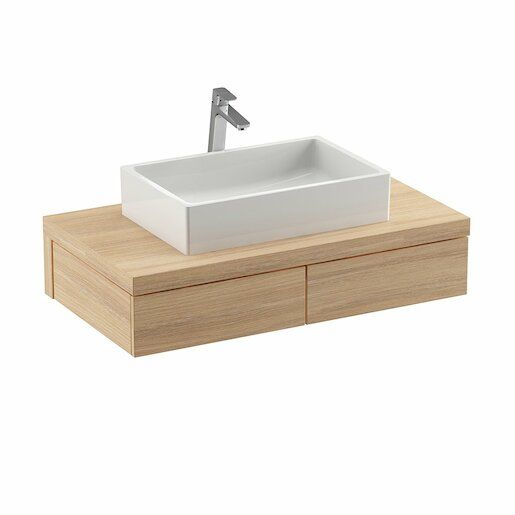 Koupelnová skříňka pod umyvadlo Ravak Formy 100x55 cm dub X000001033 - Siko - koupelny - kuchyně