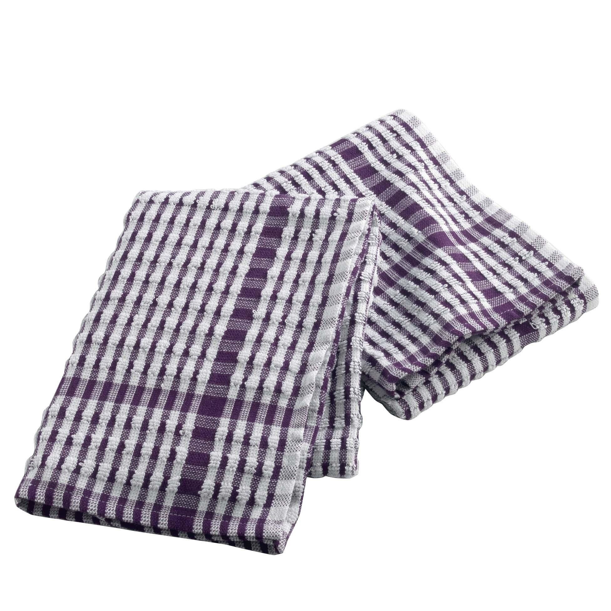 Douceur d\'intérieur Kuchyňské ručníky MINEO, 50 x 70 cm, purpurová barva, 2 ks - EMAKO.CZ s.r.o.