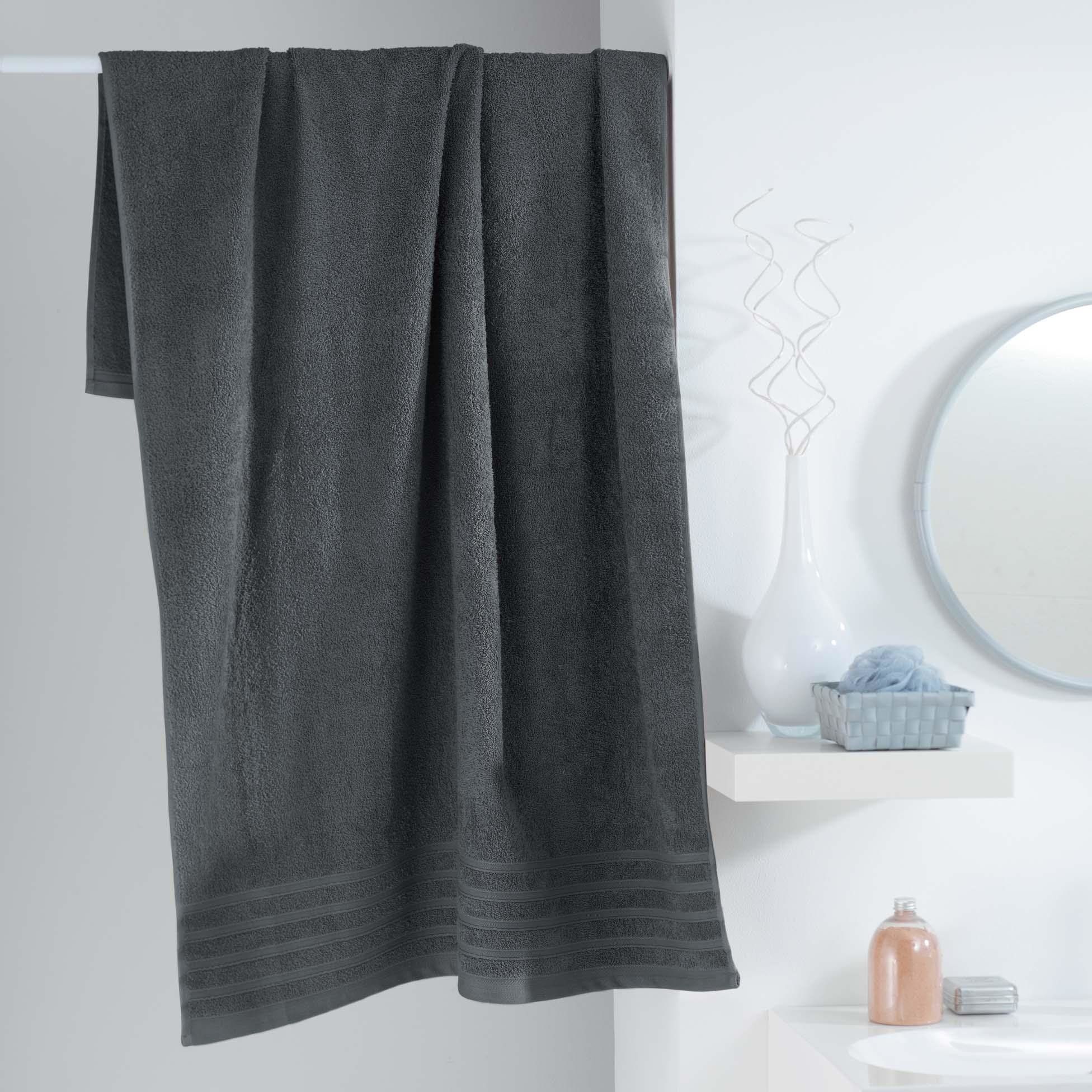 Douceur d\'intérieur Měkký tmavě šedý ručník 90 x 150 cm VITAMINE - EMAKO.CZ s.r.o.