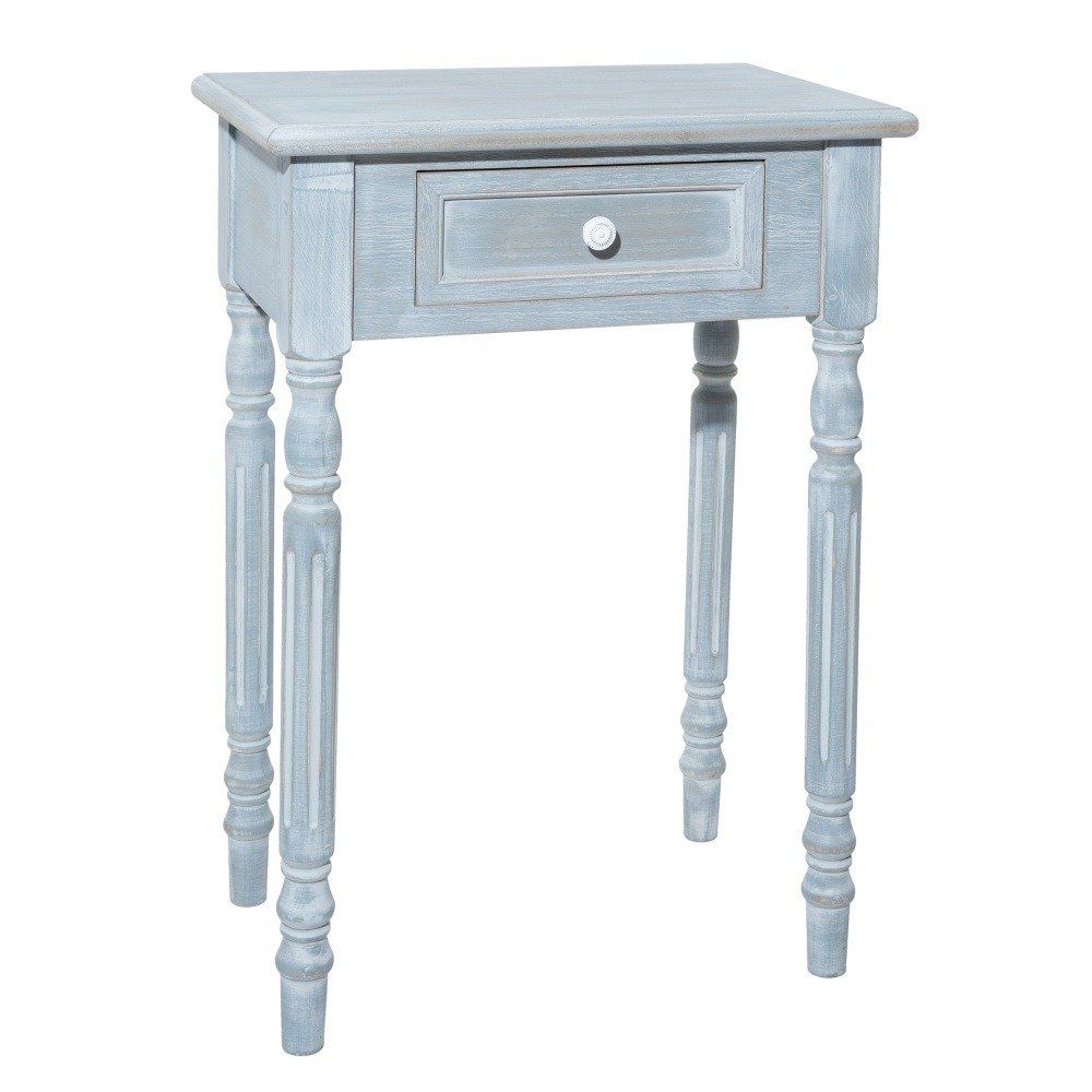 Noční stolek vintage modrá, Atmosphera Créateur d\'intérieur - EMAKO.CZ s.r.o.