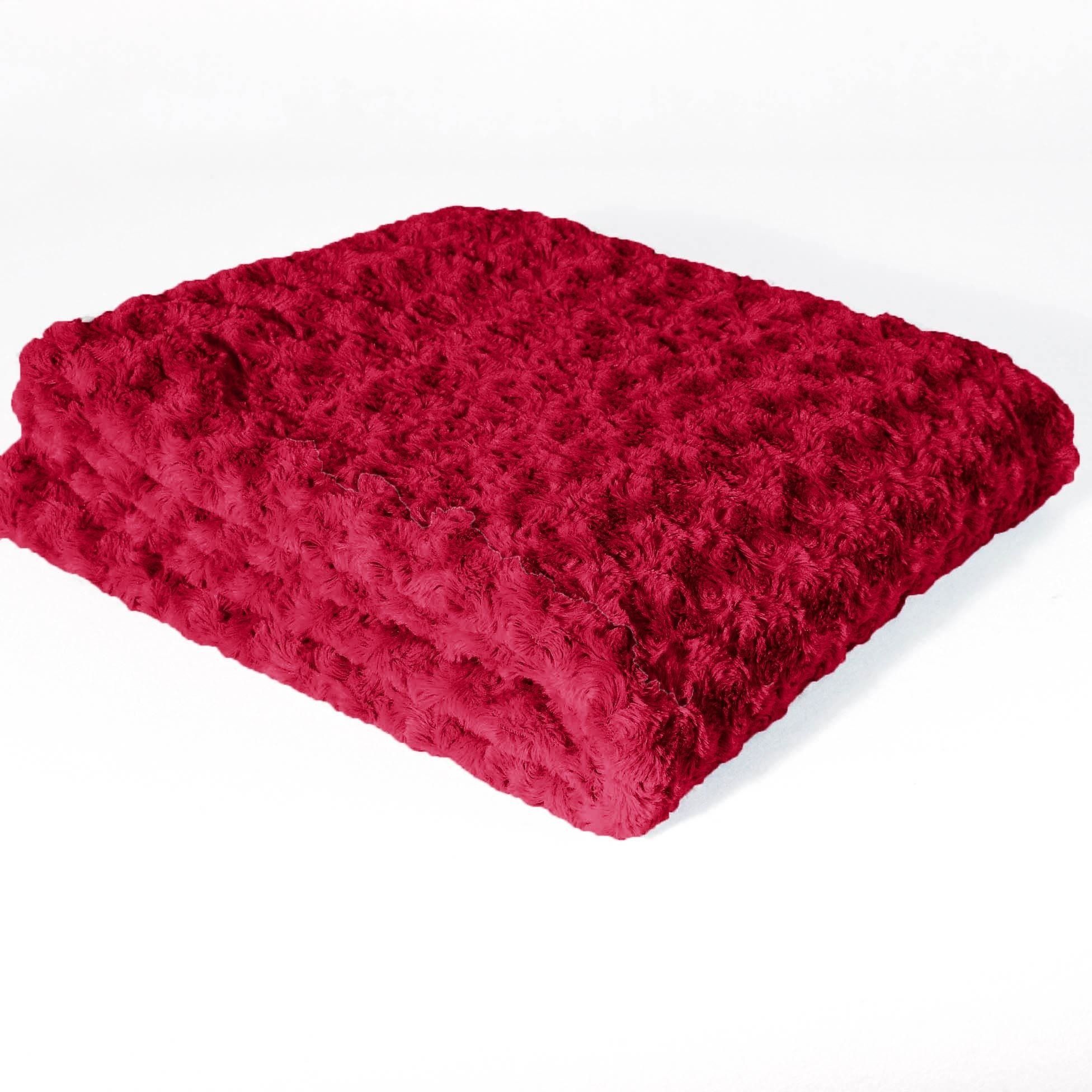 Douceur d\'intérieur Přehoz na postel v červené barvě, HIMALAYA  130 x 160 cm - EMAKO.CZ s.r.o.