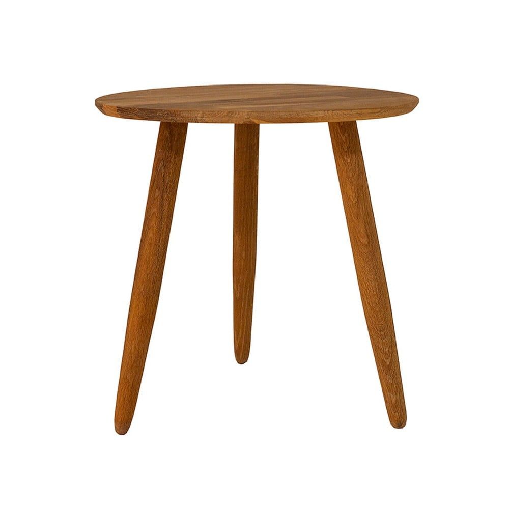 Odkládací stolek z masivního dubového dřeva Canett Uno, ø 40 cm - Bonami.cz