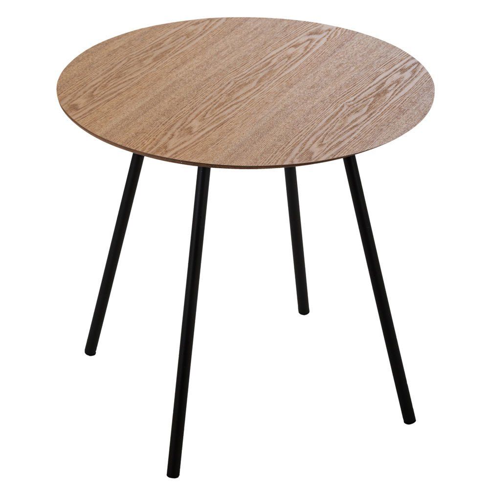 Atmosphera Dekorativní konferenční stolek MILEO, Příležitostné, Hnědá, Ø 48 cm - EMAKO.CZ s.r.o.