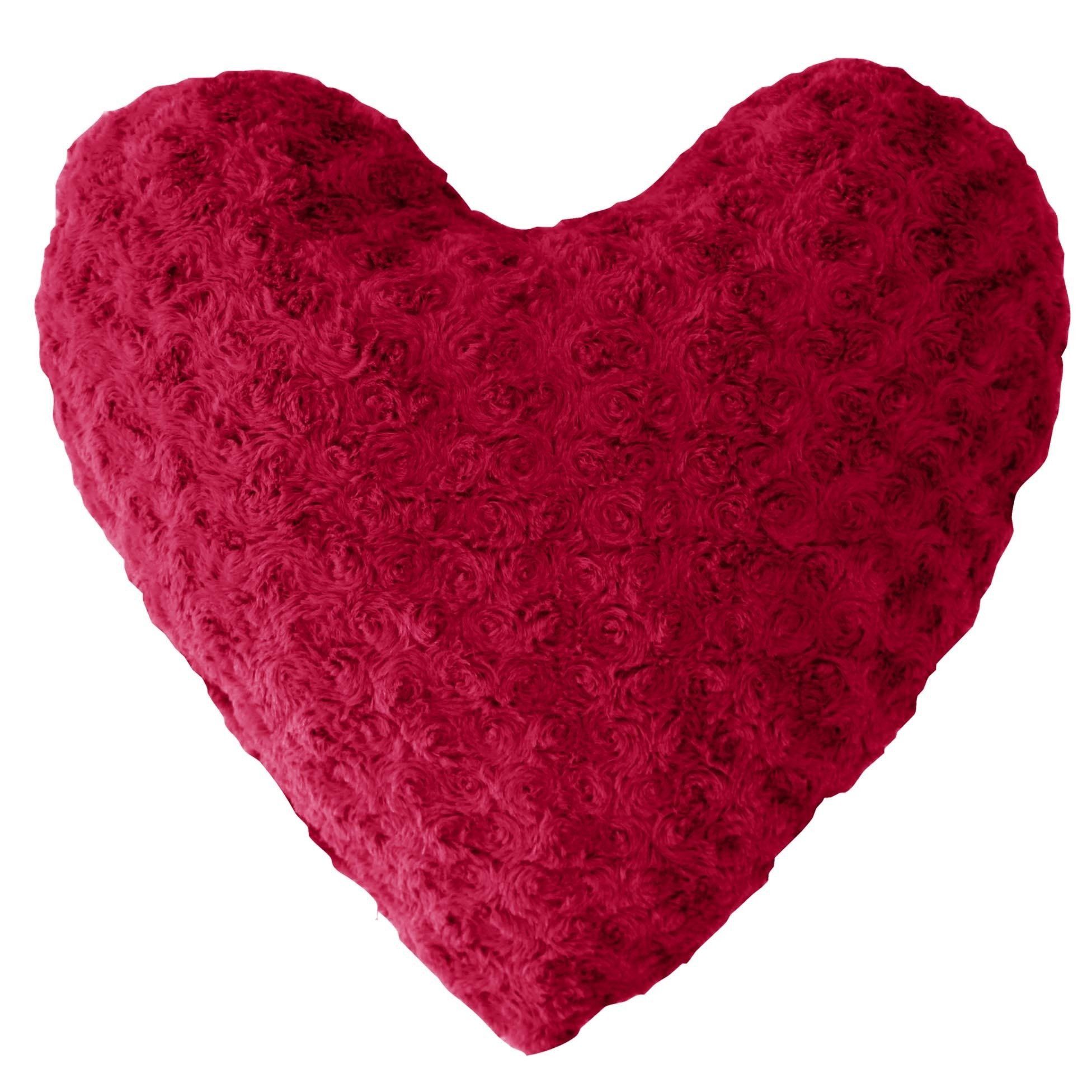 Douceur d\'intérieur Červený polštář ve tvaru srdce HIMALAYA, 40 x 40 cm - EMAKO.CZ s.r.o.